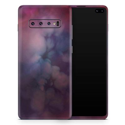 DesignSkinz Abstract Fire & Ice V4 | Protective Vinyl Decal Wrap Skin Cover Compatible with The Samsung Galaxy S10 Plus (Full-Body, Screen Trim & Back Glass Skin)