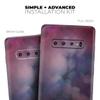 DesignSkinz Abstract Fire & Ice V4 | Protective Vinyl Decal Wrap Skin Cover Compatible with The Samsung Galaxy S10 Plus (Full-Body, Screen Trim & Back Glass Skin) view 4