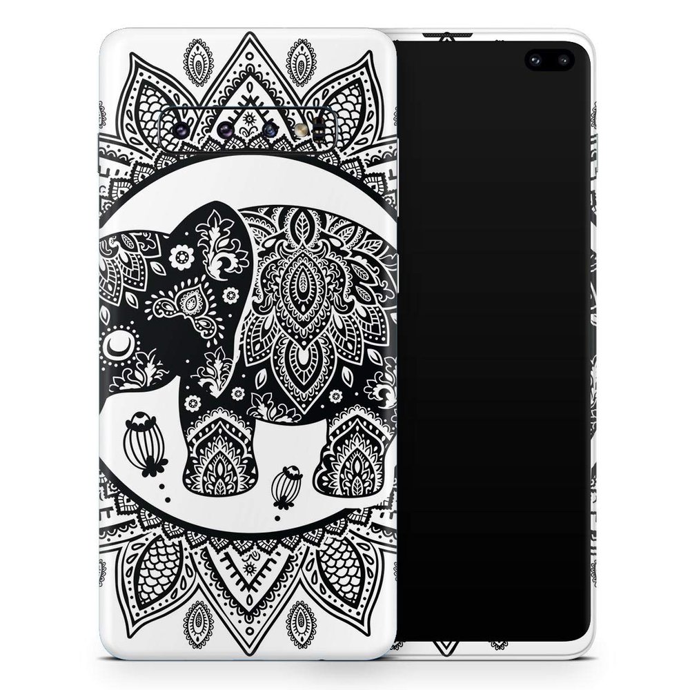 DesignSkinz Indian Mandala Elephant | Protective Vinyl Decal Wrap Skin Cover Compatible with The Samsung Galaxy Fold (Full-Body, Screen Trim & Back Glass Skin)
