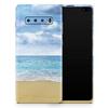 DesignSkinz Calm Blue Sky and Sea Shore | Protective Vinyl Decal Wrap Skin Cover Compatible with The Samsung Galaxy Note 10 Plus (Full-Body, Screen Trim & Back Glass Skin) view 1