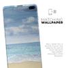 DesignSkinz Calm Blue Sky and Sea Shore | Protective Vinyl Decal Wrap Skin Cover Compatible with The Samsung Galaxy Note 10 Plus (Full-Body, Screen Trim & Back Glass Skin) view 2