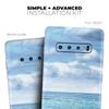 DesignSkinz Calm Blue Sky and Sea Shore | Protective Vinyl Decal Wrap Skin Cover Compatible with The Samsung Galaxy Note 10 Plus (Full-Body, Screen Trim & Back Glass Skin) view 4