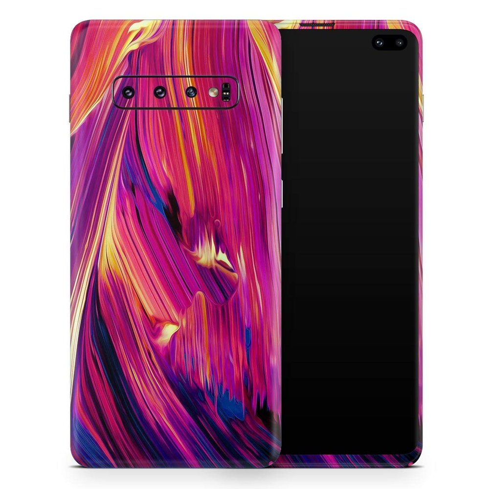 DesignSkinz Liquid Abstract Paint Remix V40 | Protective Vinyl Decal Wrap Skin Cover Compatible with The Samsung Galaxy Note 10 Plus (Full-Body, Screen Trim & Back Glass Skin)
