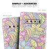 DesignSkinz Vibrant Color Floral Pattern | Protective Vinyl Decal Wrap Skin Cover Compatible with The Samsung Galaxy S10e (Full-Body, Screen Trim & Back Glass Skin) view 4