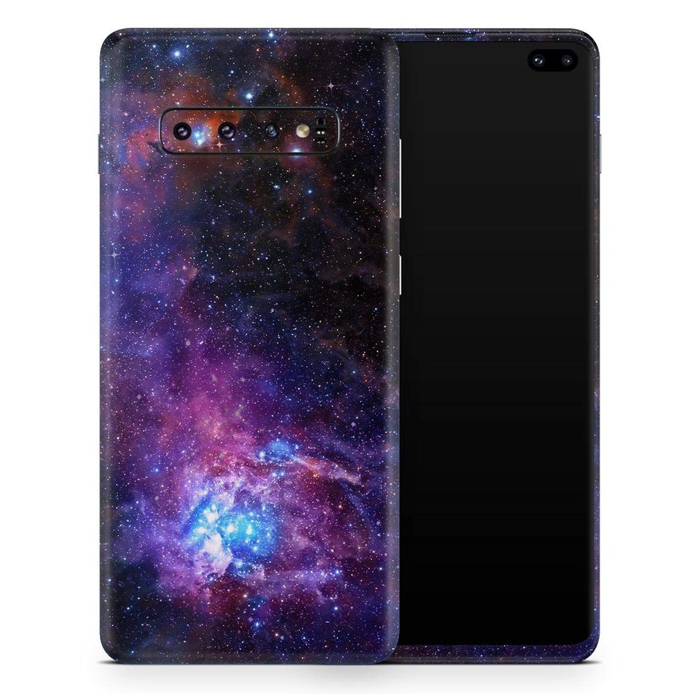 DesignSkinz Glowing Deep Space | Protective Vinyl Decal Wrap Skin Cover Compatible with The Samsung Galaxy S9 (Full-Body, Screen Trim & Back Glass Skin)