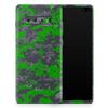DesignSkinz Dark Green and Gray Digital Camouflage | Protective Vinyl Decal Wrap Skin Cover Compatible with The Samsung Galaxy S10 Plus (Full-Body, Screen Trim & Back Glass Skin) view 1