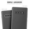 DesignSkinz Solid Dark Gray | Protective Vinyl Decal Wrap Skin Cover Compatible with The Samsung Galaxy S10 Plus (Full-Body, Screen Trim & Back Glass Skin) view 4