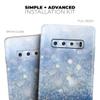 DesignSkinz Blue Unfocused Silver Sparkle | Protective Vinyl Decal Wrap Skin Cover Compatible with The Samsung Galaxy S20 Ultra (Full-Body, Screen Trim & Back Glass Skin) view 4