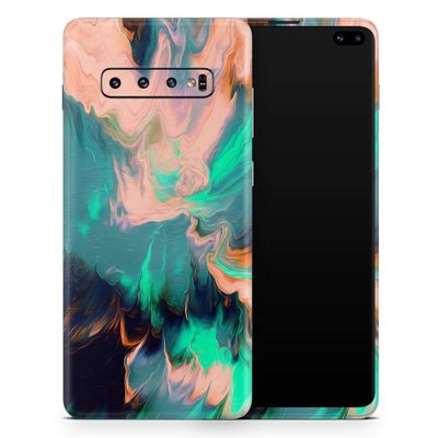 DesignSkinz Liquid Abstract Paint Remix V39 | Protective Vinyl Decal Wrap Skin Cover Compatible with The Samsung Galaxy S20 Ultra (Full-Body, Screen Trim & Back Glass Skin)