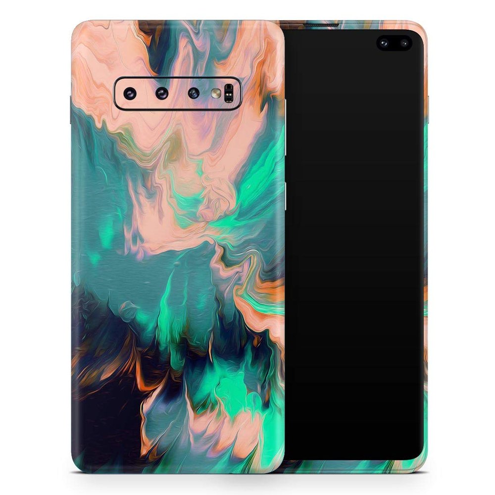 DesignSkinz Liquid Abstract Paint Remix V39 | Protective Vinyl Decal Wrap Skin Cover Compatible with The Samsung Galaxy S20 Ultra (Full-Body, Screen Trim & Back Glass Skin)