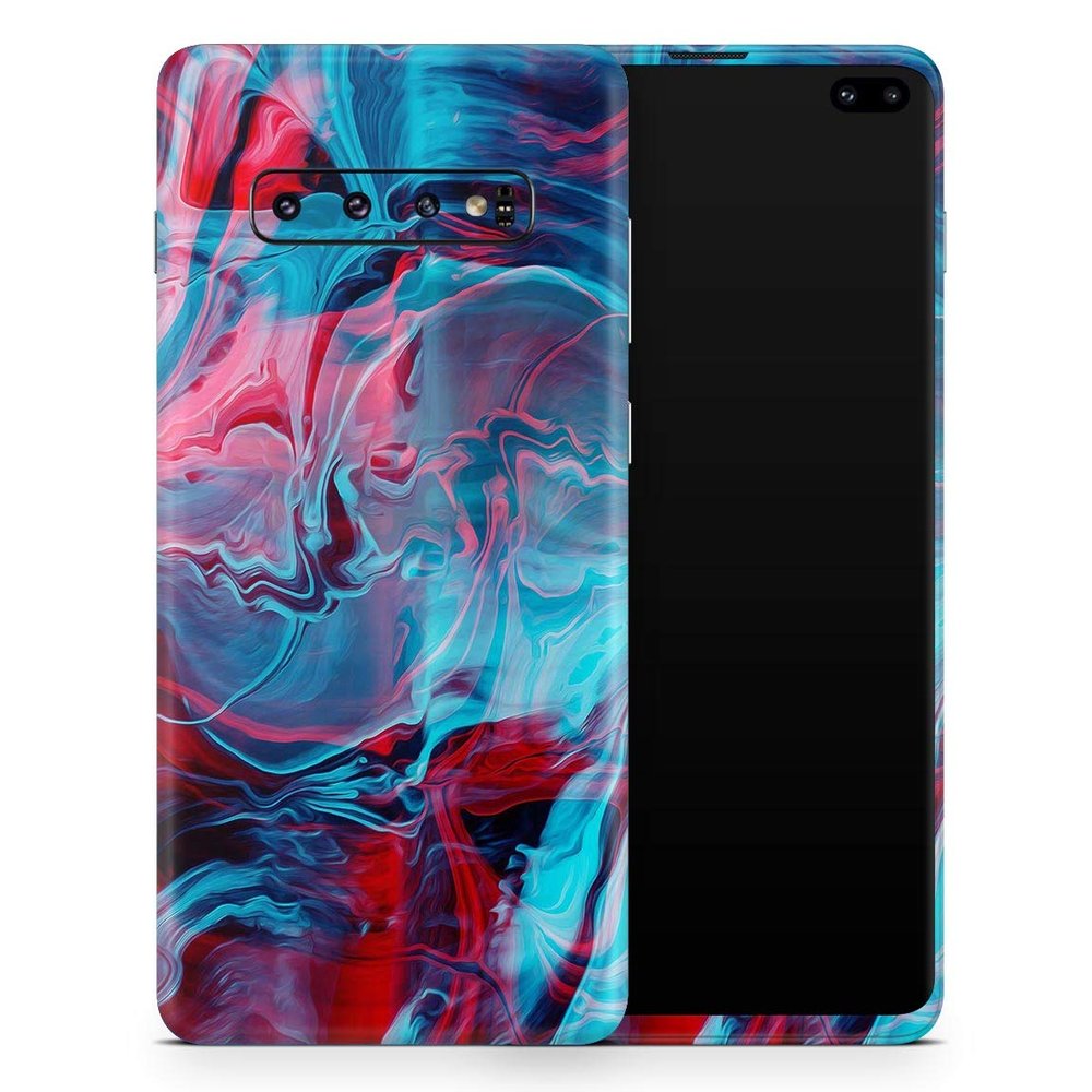 DesignSkinz Liquid Abstract Paint Remix V42 | Protective Vinyl Decal Wrap Skin Cover Compatible with The Samsung Galaxy S20 (Full-Body, Screen Trim & Back Glass Skin)