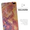 DesignSkinz Liquid Abstract Paint Remix V70 | Protective Vinyl Decal Wrap Skin Cover Compatible with The Samsung Galaxy S9 (Full-Body, Screen Trim & Back Glass Skin) view 2