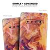 DesignSkinz Liquid Abstract Paint Remix V70 | Protective Vinyl Decal Wrap Skin Cover Compatible with The Samsung Galaxy S9 (Full-Body, Screen Trim & Back Glass Skin) view 4