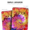 DesignSkinz Spiral Tie Dye V8 | Protective Vinyl Decal Wrap Skin Cover Compatible with The Samsung Galaxy S10 Plus (Full-Body, Screen Trim & Back Glass Skin) view 4