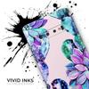 DesignSkinz Watercolor Cactus Succulent Bloom V15 | Protective Vinyl Decal Wrap Skin Cover Compatible with The Samsung Galaxy S9 (Full-Body, Screen Trim & Back Glass Skin) view 3