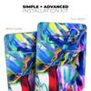 DesignSkinz Blurred Abstract Flow V21 | Protective Vinyl Decal Wrap Skin Cover Compatible with The Samsung Galaxy S9 (Full-Body, Screen Trim & Back Glass Skin) view 4