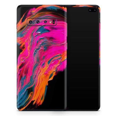 DesignSkinz Liquid Abstract Paint V73 | Protective Vinyl Decal Wrap Skin Cover Compatible with The Samsung Galaxy S10e (Full-Body, Screen Trim & Back Glass Skin)
