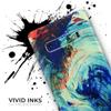 DesignSkinz Liquid Abstract Paint Remix V93 | Protective Vinyl Decal Wrap Skin Cover Compatible with The Samsung Galaxy S9 (Full-Body, Screen Trim & Back Glass Skin) view 3