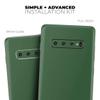 DesignSkinz Solid Hunter Green | Protective Vinyl Decal Wrap Skin Cover Compatible with The Samsung Galaxy S20 (Full-Body, Screen Trim & Back Glass Skin) view 4