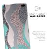 DesignSkinz Retro Summer Mint and Coral | Protective Vinyl Decal Wrap Skin Cover Compatible with The Samsung Galaxy S10 (Full-Body, Screen Trim & Back Glass Skin) view 2