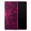 DesignSkinz Pink and Red Geometric Triangles | Protective Vinyl Decal Wrap Skin Cover Compatible with The Samsung Galaxy Note 10 LITE (Full-Body, Screen Trim & Back Glass Skin) view 1