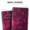 DesignSkinz Pink and Red Geometric Triangles | Protective Vinyl Decal Wrap Skin Cover Compatible with The Samsung Galaxy Note 10 LITE (Full-Body, Screen Trim & Back Glass Skin) view 4