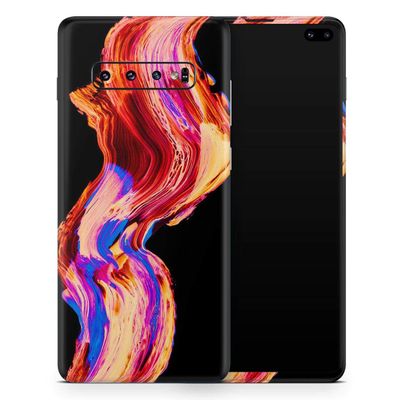 DesignSkinz Liquid Abstract Paint V80 | Protective Vinyl Decal Wrap Skin Cover Compatible with The Samsung Galaxy Note 10 LITE (Full-Body, Screen Trim & Back Glass Skin)