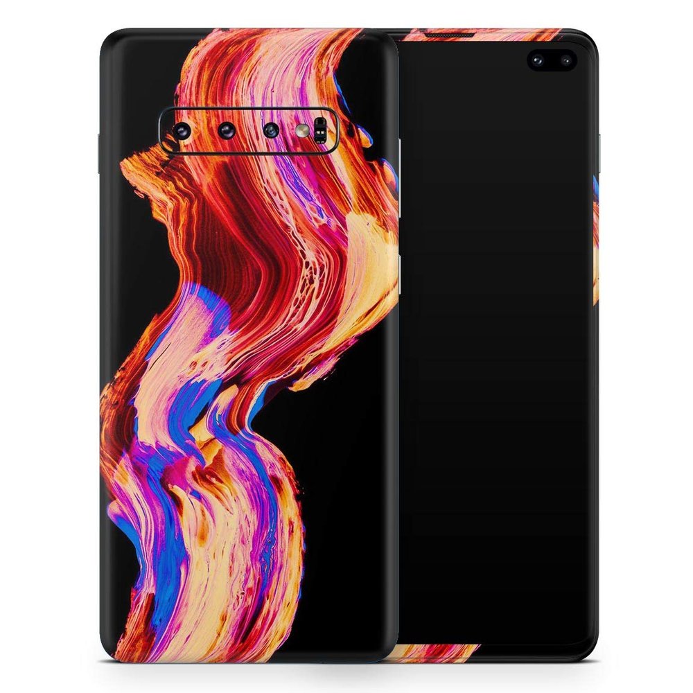 DesignSkinz Liquid Abstract Paint V80 | Protective Vinyl Decal Wrap Skin Cover Compatible with The Samsung Galaxy Note 10 LITE (Full-Body, Screen Trim & Back Glass Skin)