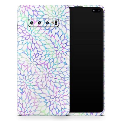 DesignSkinz Iridescent Dahlia v2 | Protective Vinyl Decal Wrap Skin Cover Compatible with The Samsung Galaxy Note 10 (Full-Body, Screen Trim & Back Glass Skin)