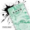 DesignSkinz Mint Marble & Digital Gold Foil V6 | Protective Vinyl Decal Wrap Skin Cover Compatible with The Samsung Galaxy S20 Ultra (Full-Body, Screen Trim & Back Glass Skin) view 3