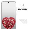 DesignSkinz Listen to Your Heart | Protective Vinyl Decal Wrap Skin Cover Compatible with The Samsung Galaxy S20 (Full-Body, Screen Trim & Back Glass Skin) view 2