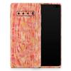 DesignSkinz Orange Watercolor Woodgrain | Protective Vinyl Decal Wrap Skin Cover Compatible with The Samsung Galaxy Note 10 Plus (Full-Body, Screen Trim & Back Glass Skin) view 1