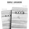 DesignSkinz White & Gray Wood Planks | Protective Vinyl Decal Wrap Skin Cover Compatible with The Samsung Galaxy S10 Plus (Full-Body, Screen Trim & Back Glass Skin) view 4