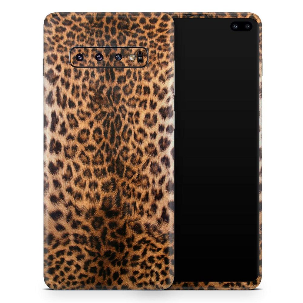 DesignSkinz Mirrored Leopard Hide | Protective Vinyl Decal Wrap Skin Cover Compatible with The Samsung Galaxy Note 10 Plus (Full-Body, Screen Trim & Back Glass Skin)