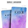 DesignSkinz Washed 4322 Absorbed Watercolor Texture | Protective Vinyl Decal Wrap Skin Cover Compatible with The Samsung Galaxy S10e (Full-Body, Screen Trim & Back Glass Skin) view 4