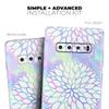 DesignSkinz Iridescent Dahlia v6 | Protective Vinyl Decal Wrap Skin Cover Compatible with The Samsung Galaxy Note 10 Plus (Full-Body, Screen Trim & Back Glass Skin) view 4