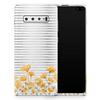 DesignSkinz Karamfila Yellow & Gray Floral V16 | Protective Vinyl Decal Wrap Skin Cover Compatible with The Samsung Galaxy Note 10 Plus (Full-Body, Screen Trim & Back Glass Skin) view 1