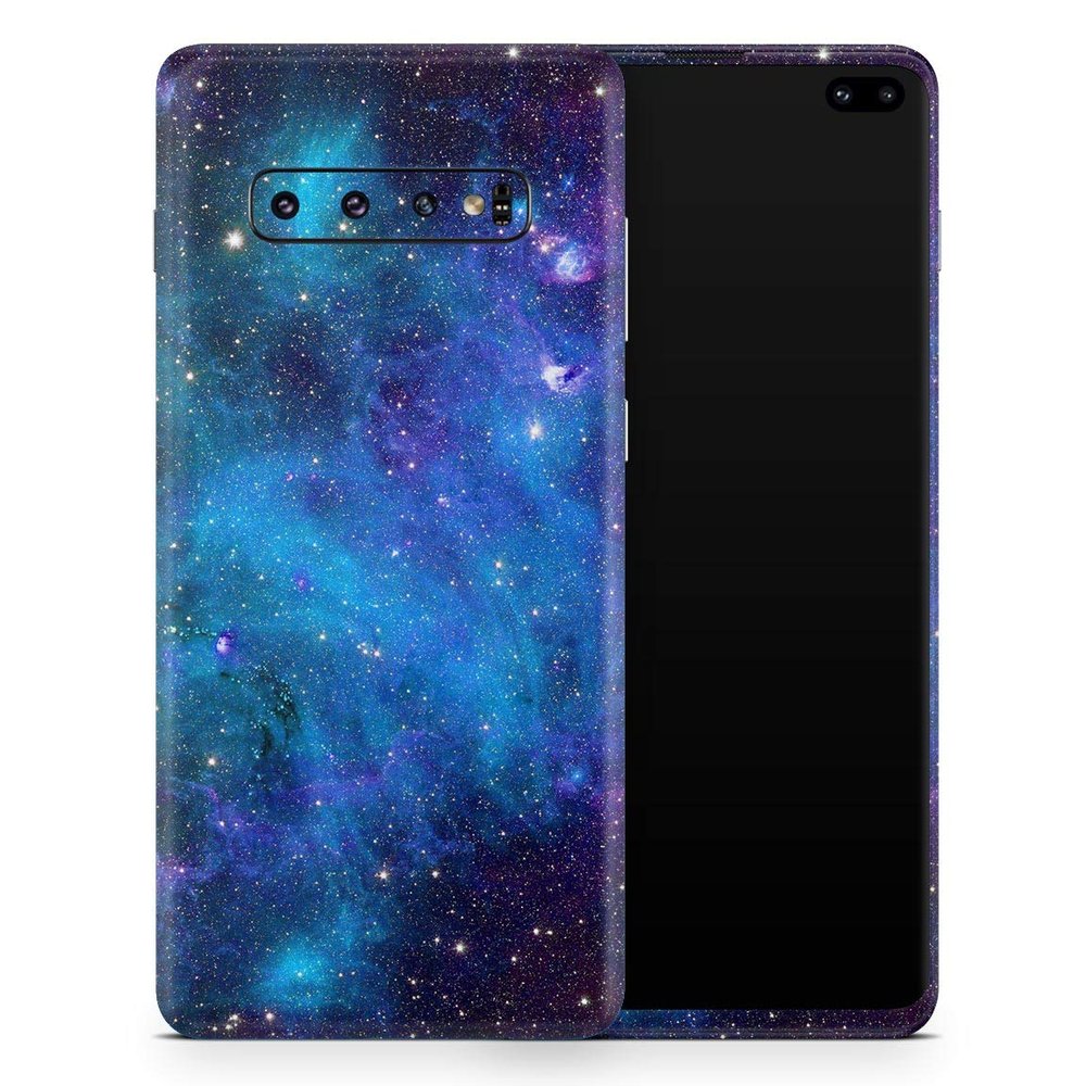 DesignSkinz Azure Nebula | Protective Vinyl Decal Wrap Skin Cover Compatible with The Samsung Galaxy S9 (Full-Body, Screen Trim & Back Glass Skin)