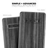 DesignSkinz Dark Ebony Woodgrain | Protective Vinyl Decal Wrap Skin Cover Compatible with The Samsung Galaxy S20 Ultra (Full-Body, Screen Trim & Back Glass Skin) view 4