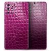 DesignSkinz Bright Magenta Aligator Skin | Protective Vinyl Decal Wrap Skin Cover Compatible with The Samsung Galaxy Note 10 (Full-Body, Screen Trim & Back Glass Skin) view 1