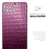 DesignSkinz Bright Magenta Aligator Skin | Protective Vinyl Decal Wrap Skin Cover Compatible with The Samsung Galaxy Note 10 (Full-Body, Screen Trim & Back Glass Skin) view 2