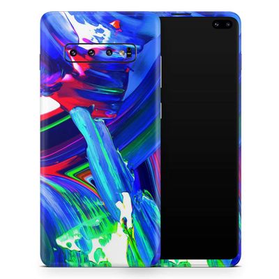 DesignSkinz Blurred Abstract Flow V27 | Protective Vinyl Decal Wrap Skin Cover Compatible with The Samsung Galaxy S20 Ultra (Full-Body, Screen Trim & Back Glass Skin)