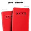 DesignSkinz Solid Red | Protective Vinyl Decal Wrap Skin Cover Compatible with The Samsung Galaxy S10 Plus (Full-Body, Screen Trim & Back Glass Skin) view 4