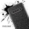 DesignSkinz Sparkling Black Ultra Metallic Glitter | Protective Vinyl Decal Wrap Skin Cover Compatible with The Samsung Galaxy S10 Plus (Full-Body, Screen Trim & Back Glass Skin) view 3