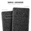 DesignSkinz Sparkling Black Ultra Metallic Glitter | Protective Vinyl Decal Wrap Skin Cover Compatible with The Samsung Galaxy S10 Plus (Full-Body, Screen Trim & Back Glass Skin) view 4