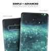 DesignSkinz Trendy Green Space Surface | Protective Vinyl Decal Wrap Skin Cover Compatible with The Samsung Galaxy S20 (Full-Body, Screen Trim & Back Glass Skin) view 4