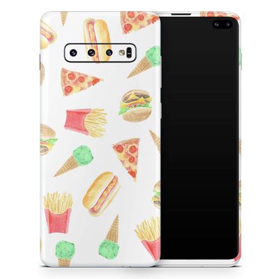 DesignSkinz The Fun Fries,Pizza,Dogs, and Icecream | Protective Vinyl Decal Wrap Skin Cover Compatible with The Samsung Galaxy S20 Ultra (Full-Body, Screen Trim & Back Glass Skin)