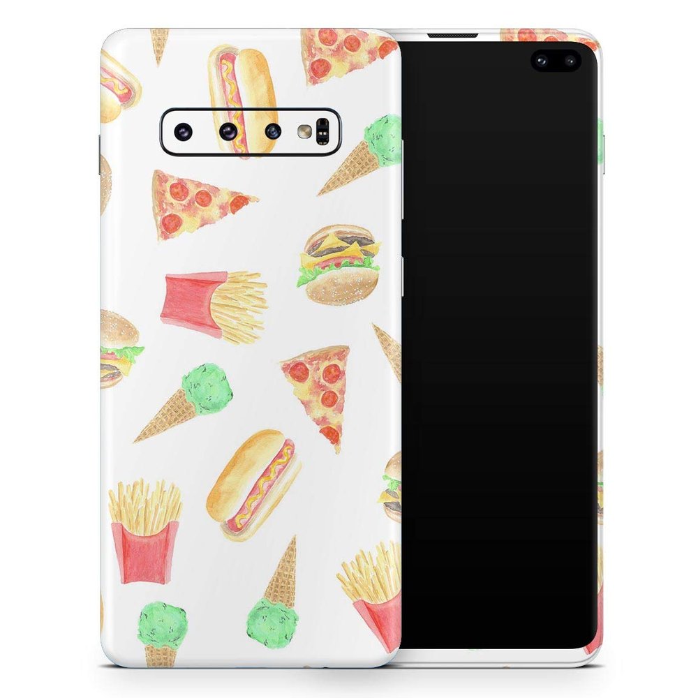 DesignSkinz The Fun Fries,Pizza,Dogs, and Icecream | Protective Vinyl Decal Wrap Skin Cover Compatible with The Samsung Galaxy S20 Ultra (Full-Body, Screen Trim & Back Glass Skin)