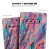 DesignSkinz Liquid Abstract Paint Remix V17 | Protective Vinyl Decal Wrap Skin Cover Compatible with The Samsung Galaxy S10e (Full-Body, Screen Trim & Back Glass Skin) view 4