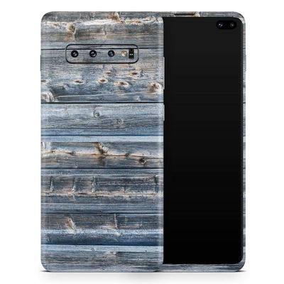 DesignSkinz Raw Wood Planks V2 | Protective Vinyl Decal Wrap Skin Cover Compatible with The Samsung Galaxy S9 (Full-Body, Screen Trim & Back Glass Skin)